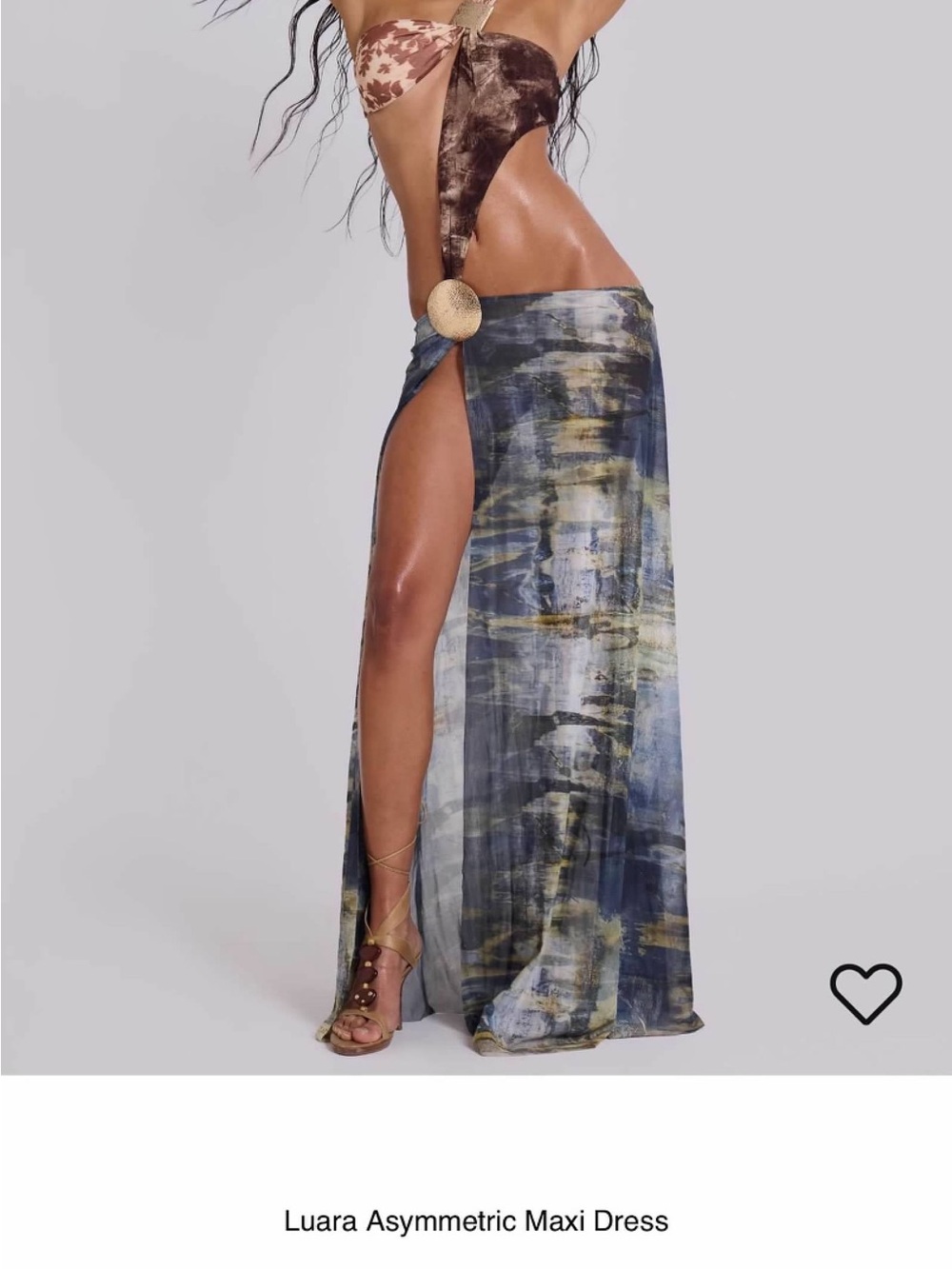 Jaded London Luara Asymmetric Maxi Dress - Picture 2 of 5